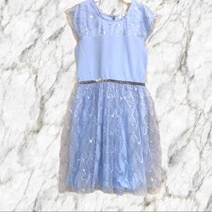 ♦️ NWT D-Signed Frozen 2 Floral Lace Skater Dress L